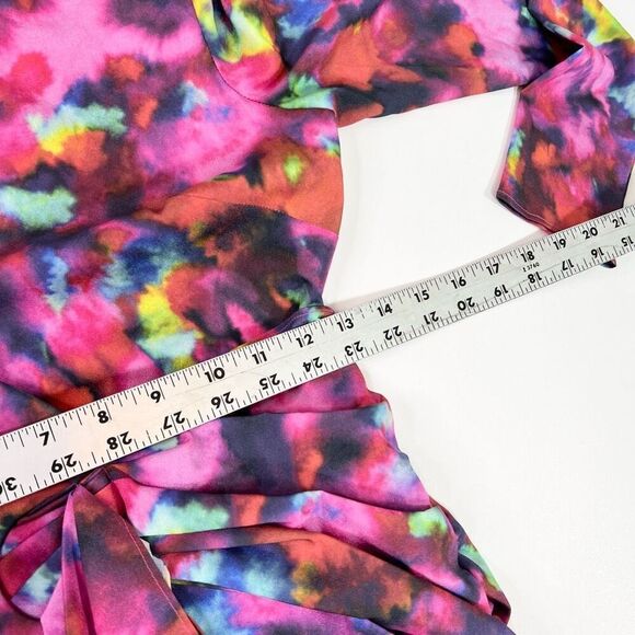 One33 Social Dress Womens 4 Mini Pink The Celia Cutout Cocktail Open Back Low V - Picture 6 of 14